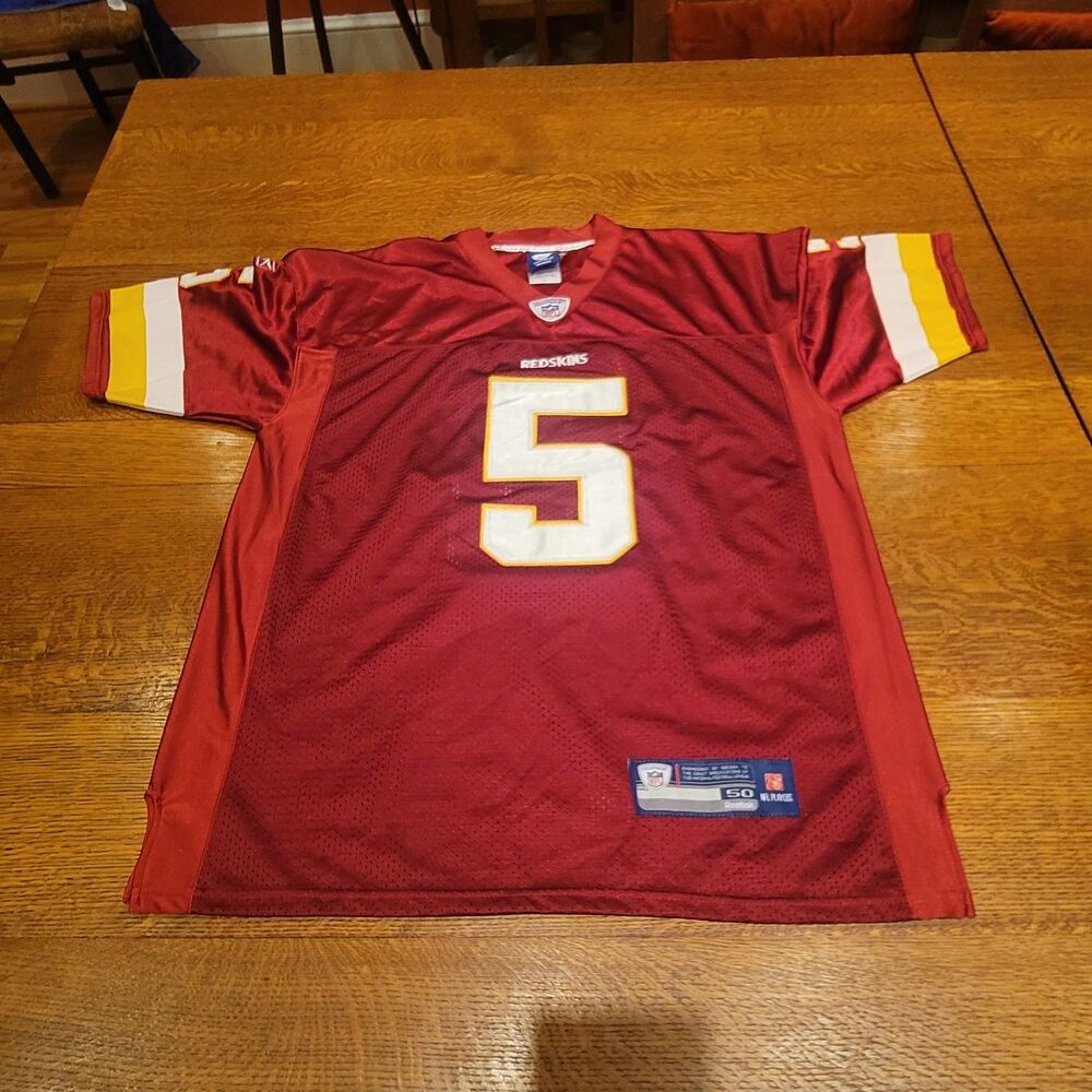 Reebok On Field Washington Redskins #5 McNabb Stitched Jersey Size Mens 50 NWOT
